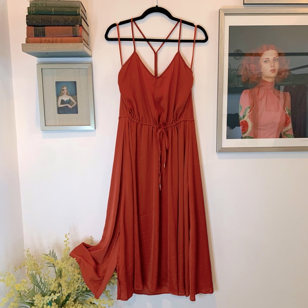 Banana Republic Silky Cinch-Waist MIDI Dress - 6